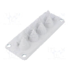 Garnitura cu mai multe orificii pentru cabluri, panou {{Grosime panou}}, {{Material}}, TRELLEBORG - MC10 IP54 RAL 7035 UL94 V-0