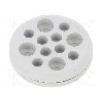 Garnitura cu mai multe orificii pentru cabluri, panou {{Grosime panou}}, {{Material}}, TRELLEBORG - MGD12 IP54 RAL 7035