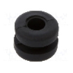 Manşon pentru cabluri, panou max. 1,6mm, elastomer termoplastic TPE, ESSENTRA - 10009857