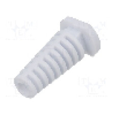 Manşon pentru cabluri, panou max. 3,5mm, {{Material}}, FIX&FASTEN - FIX-4.0X25-WH