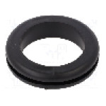 Manşon pentru cabluri, panou max. 3mm, PVC, ESSENTRA - 10070031