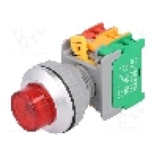 Intrerupator acţionat prin apasare, 1 pozitii, 30mm, seria LBL30, AUSPICIOUS - LXL30-1O/C R, W/O LAMP