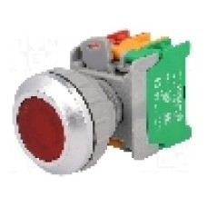 Intrerupator acţionat prin apasare, 1 pozitii, 30mm, seria LXB30, AUSPICIOUS - LXB30-1O/C R, W/O LAMP