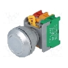 Intrerupator acţionat prin apasare, 1 pozitii, 30mm, seria LXB30, AUSPICIOUS - LXB30-1O/C W, W/O LAMP