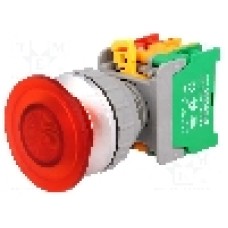 Intrerupator acţionat prin apasare, 1 pozitii, 30mm, seria LXE30, AUSPICIOUS - EBL30 1O/C R, W/O LAMP