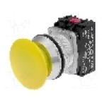 Intrerupator acţionat prin apasare, 1 pozitii, 30mm, seria NEF30, PROMET - NEF30-DGXY Intrerupator acţionat prin apasare, 1 pozitii, 30mm, seria NEF30, PROMET - NEF30-DGXY