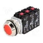 Intrerupator acţionat prin apasare, 1 pozitii, 30mm, seria NEF30, PROMET - NEF30-KC3X3Y Intrerupator acţionat prin apasare, 1 pozitii, 30mm, seria NEF30, PROMET - NEF30-KC3X3Y