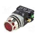 Intrerupator acţionat prin apasare, 1 pozitii, 30mm, seria NEF30, PROMET - NEF30-KLCXY24V Intrerupator acţionat prin apasare, 1 pozitii, 30mm, seria NEF30, PROMET - NEF30-KLCXY24V