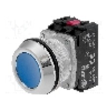 Intrerupator acţionat prin apasare, 1 pozitii, 30mm, seria NEF30, PROMET - NEF30-KNXY Intrerupator acţionat prin apasare, 1 pozitii, 30mm, seria NEF30, PROMET - NEF30-KNXY