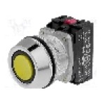 Intrerupator acţionat prin apasare, 1 pozitii, 30mm, seria NEF30, PROMET - NEF30-UKGXY Intrerupator acţionat prin apasare, 1 pozitii, 30mm, seria NEF30, PROMET - NEF30-UKGXY