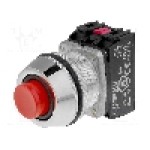 Intrerupator acţionat prin apasare, 1 pozitii, 30mm, seria NEF30, PROMET - NEF30-UWCXY Intrerupator acţionat prin apasare, 1 pozitii, 30mm, seria NEF30, PROMET - NEF30-UWCXY