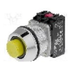 Intrerupator acţionat prin apasare, 1 pozitii, 30mm, seria NEF30, PROMET - NEF30-UWGXY Intrerupator acţionat prin apasare, 1 pozitii, 30mm, seria NEF30, PROMET - NEF30-UWGXY