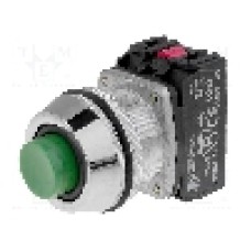 Intrerupator acţionat prin apasare, 1 pozitii, 30mm, seria NEF30, PROMET - NEF30-UWZXY