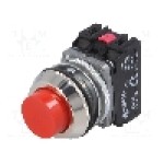 Intrerupator acţionat prin apasare, 1 pozitii, 30mm, seria NEF30, PROMET - NEF30-WCXY