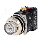 Intrerupator acţionat prin apasare, 1 pozitii, 30mm, seria NEF30, PROMET - NEF30-WLBXY-24VDC