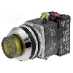 Intrerupator acţionat prin apasare, 1 pozitii, 30mm, seria NEF30, PROMET - NEF30-WLGXY-24VDC