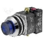 Intrerupator acţionat prin apasare, 1 pozitii, 30mm, seria NEF30, PROMET - NEF30-WLNXY-24VDC