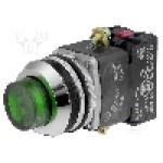 Intrerupator acţionat prin apasare, 1 pozitii, 30mm, seria NEF30, PROMET - NEF30-WLZXY-24VDC