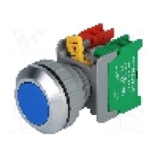 Intrerupator acţionat prin apasare, 1 pozitii, 30mm, seria XB30, AUSPICIOUS - XB30-1O/C BL