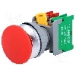 Intrerupator acţionat prin apasare, 1 pozitii, 30mm, seria XE30, AUSPICIOUS - XE30-1O/C R