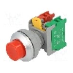 Intrerupator acţionat prin apasare, 1 pozitii, 30mm, seria XL30, AUSPICIOUS - XL30-1O/C R