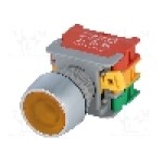 Intrerupator acţionat prin apasare, 22mm, seria LBF22, IP65, AUSPICIOUS - LBF22-1O/C Y, W/O LAMP Intrerupator acţionat prin apasare, 22mm, seria LBF22, IP65, AUSPICIOUS - LBF22-1O/C Y, W/O LAMP
