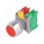 Intrerupator acţionat prin apasare, 22mm, seria PBF22, IP65, AUSPICIOUS - PBF22-1O/C R Intrerupator acţionat prin apasare, 22mm, seria PBF22, IP65, AUSPICIOUS - PBF22-1O/C R