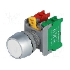 Intrerupator acţionat prin apasare, 22mm, seria PBF22, IP65, AUSPICIOUS - PBF22-1O/C W