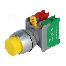 Intrerupator acţionat prin apasare, 22mm, seria PBL22, IP65, AUSPICIOUS - PBL22-1O/C Y