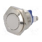 Intrerupator anti-vandalism, OFF-(ON), Ø16mm, BULGIN, MP0042/1