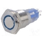 Intrerupator anti-vandalism, OFF-ON, Ø16mm, BULGIN, MP0045/1E2BL012