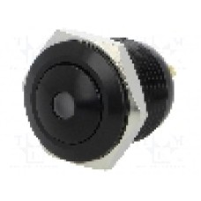 Intrerupator anti-vandalism, OFF-(ON), Ø16mm, ONPOW - GQ16B-10D/J/B/12V/A