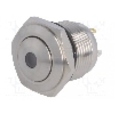 Intrerupator anti-vandalism, OFF-(ON), Ø16mm, ONPOW - GQ16B-10D/J/G/24V/S