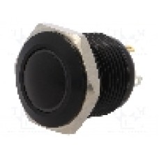 Intrerupator anti-vandalism, OFF-(ON), Ø16mm, ONPOW, GQ16B-10E/J/W/12V/A