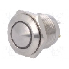 Intrerupator anti-vandalism, OFF-(ON), Ø16mm, ONPOW, GQ16B-10E/J/W/24V/S