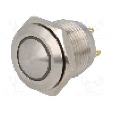 Intrerupator anti-vandalism, OFF-(ON), Ø16mm, ONPOW, GQ16B-10E/J/Y/24V/S