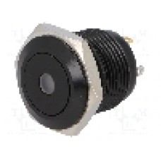 Intrerupator anti-vandalism, OFF-(ON), Ø16mm, ONPOW - GQ16F-10D/J/G/12V/A