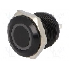 Intrerupator anti-vandalism, OFF-(ON), Ø16mm, ONPOW, GQ16F-10E/J/B/24V/A