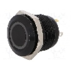 Intrerupator anti-vandalism, OFF-(ON), Ø16mm, ONPOW, GQ16F-10E/J/G/24V/A