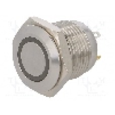 Intrerupator anti-vandalism, OFF-(ON), Ø16mm, ONPOW, GQ16F-10E/J/G/24V/S