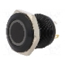 Intrerupator anti-vandalism, OFF-(ON), Ø16mm, ONPOW, GQ16F-10E/J/R/12V/A