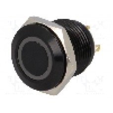 Intrerupator anti-vandalism, OFF-(ON), Ø16mm, ONPOW, GQ16F-10E/J/R/24V/A