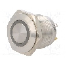 Intrerupator anti-vandalism, OFF-(ON), Ø16mm, ONPOW, GQ16F-10E/J/R/24V/S