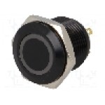 Intrerupator anti-vandalism, OFF-(ON), Ø16mm, ONPOW, GQ16F-10E/J/Y/24V/A