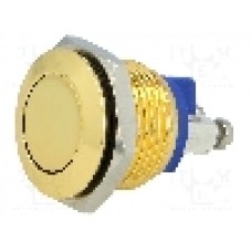 Intrerupator anti-vandalism, OFF-(ON), Ø16mm, ONPOW, GQ16F-10/G