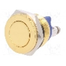 Intrerupator anti-vandalism, OFF-(ON), Ø16mm, ONPOW, GQ16PF-10/G