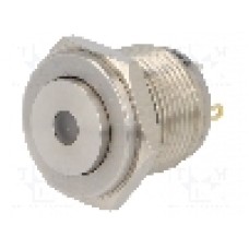 Intrerupator anti-vandalism, OFF-(ON), Ø16mm, ONPOW, GQ16PH-10D/J/W/12V/S