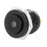 Intrerupator anti-vandalism, OFF-(ON), Ø16mm, ONPOW, GQ16PH-10D/J/W/24V/A