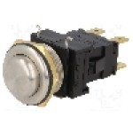 Intrerupator anti-vandalism, OFF-ON, 19.7x12.9mm, BULGIN, H8350RP Intrerupator anti-vandalism, OFF-ON, 19.7x12.9mm, BULGIN, H8350RP