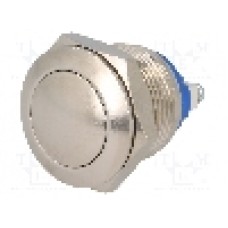 Intrerupator anti-vandalism, OFF-(ON), Ø19mm, APEM, AV191003C900